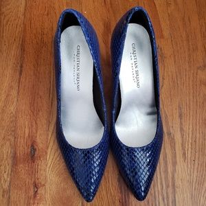 Christian Siriano Snakeskin Pump
